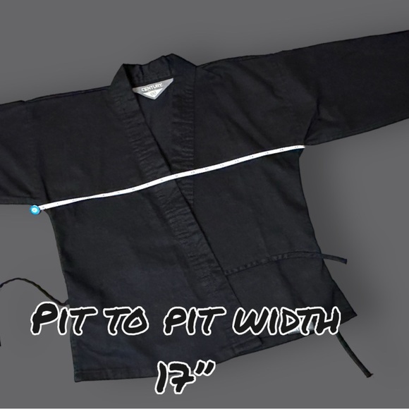 🎉HP🎉EUC Century Kids Lightweight Martial Arts Uniform in Black. Kids 5-7 🥋 - Picture 10 of 16
